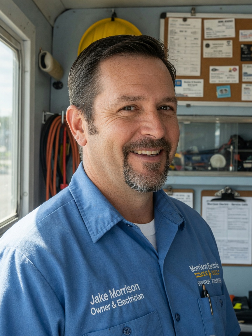 Jake Morrison, Owner and Electrician